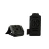 BPG Belt Adapter Plate - BLK - with installed Blade-tech Tek-Mount Receiver (Front Angle) and BPG Single Pistol Mag Pouch with Tek-Mount 360 Insert Disk (Black)