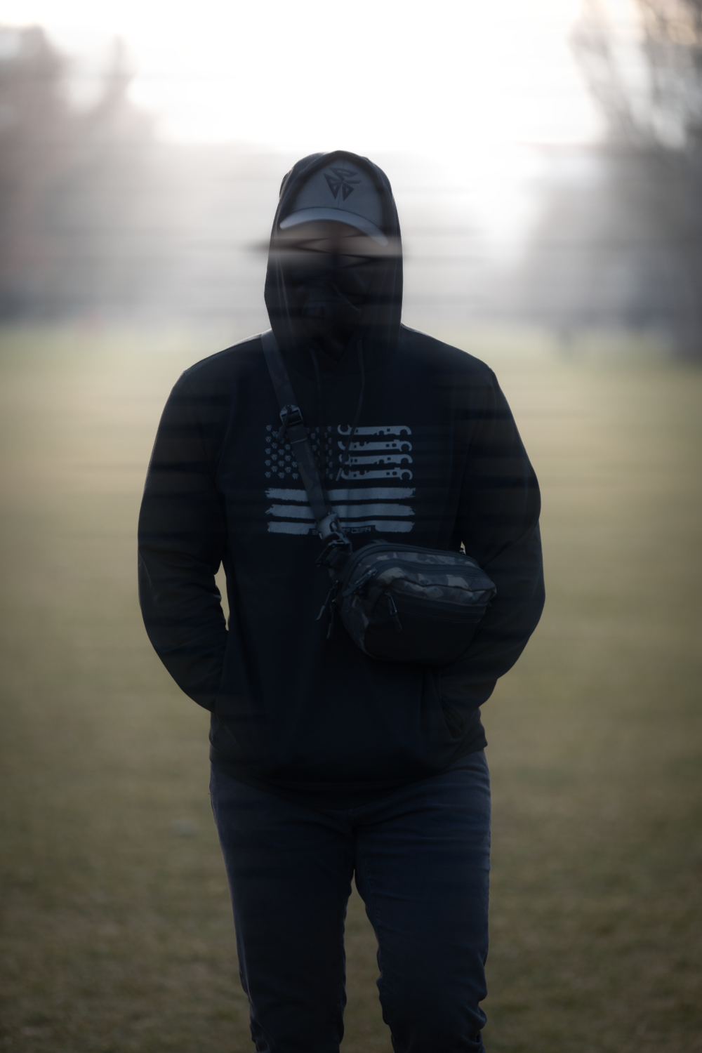 BPG Lightweight Performance Hoodie (American Flag)